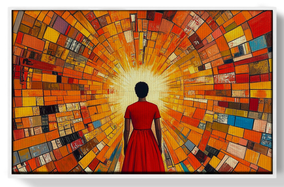 Black Girl Sunburst Black children wall art view 61