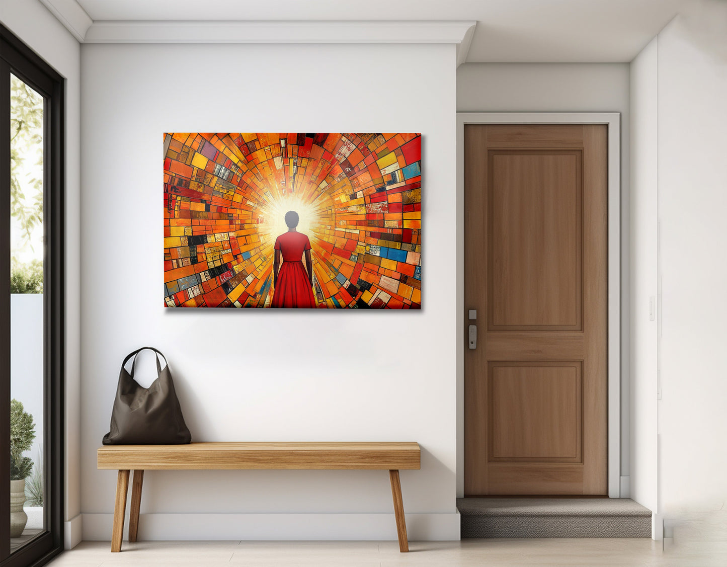 Black Girl Sunburst Black children wall art view 23