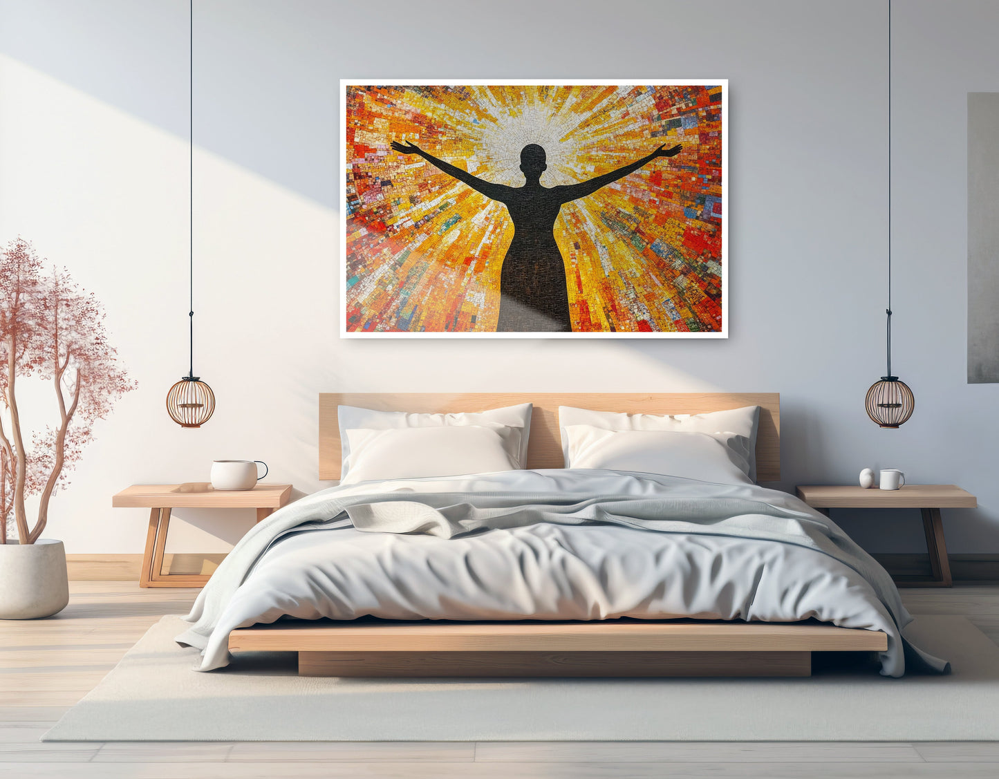 Black Woman Radiant Sun African American wall art artwork view