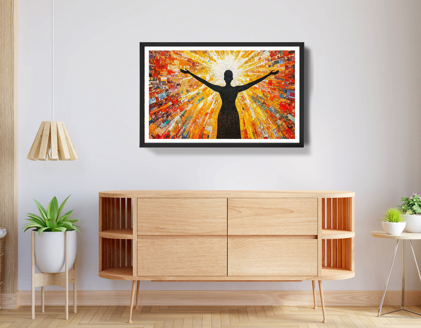 Black Woman Radiant Sun African American wall art view 68
