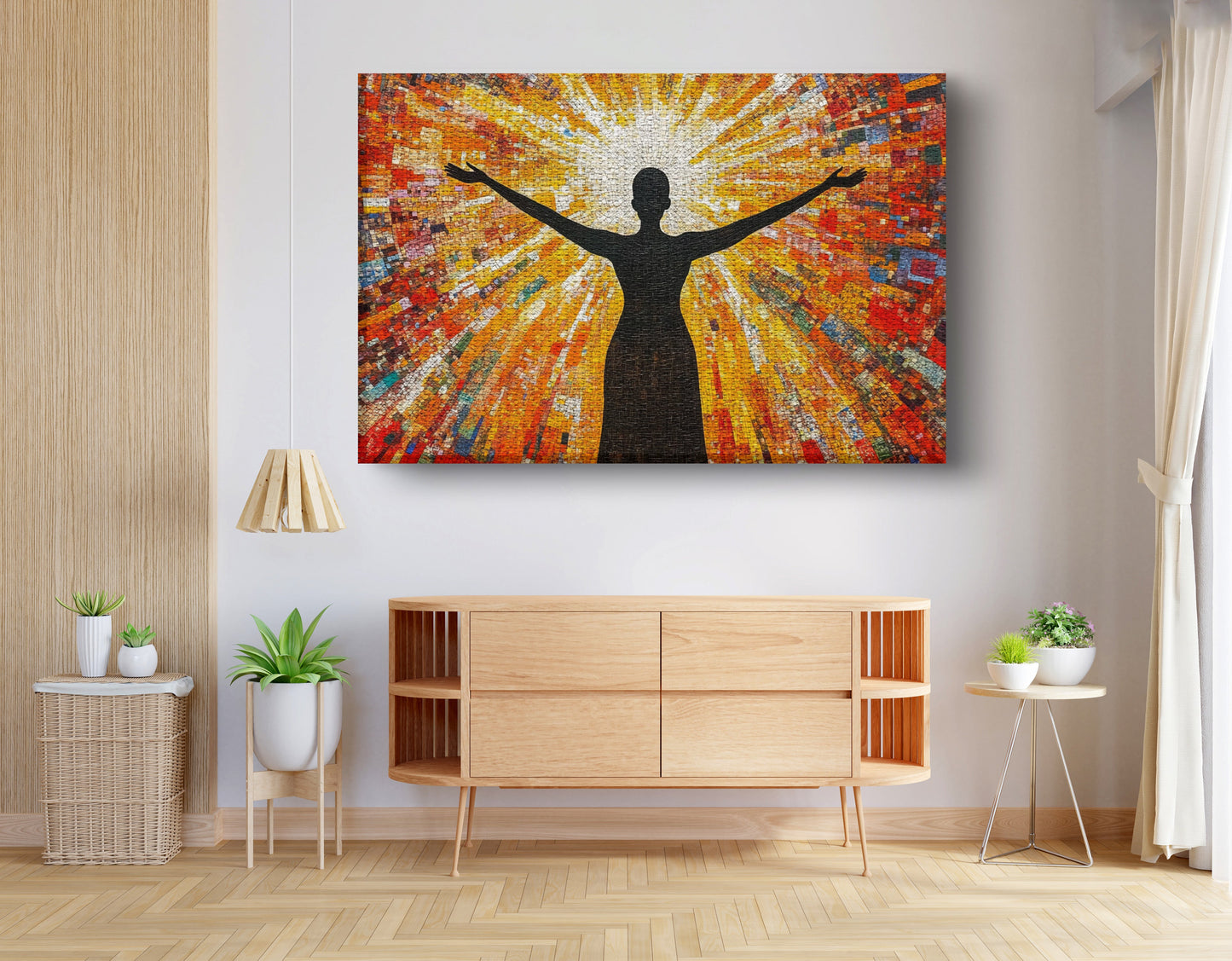 Black Woman Radiant Sun African American wall art view 14