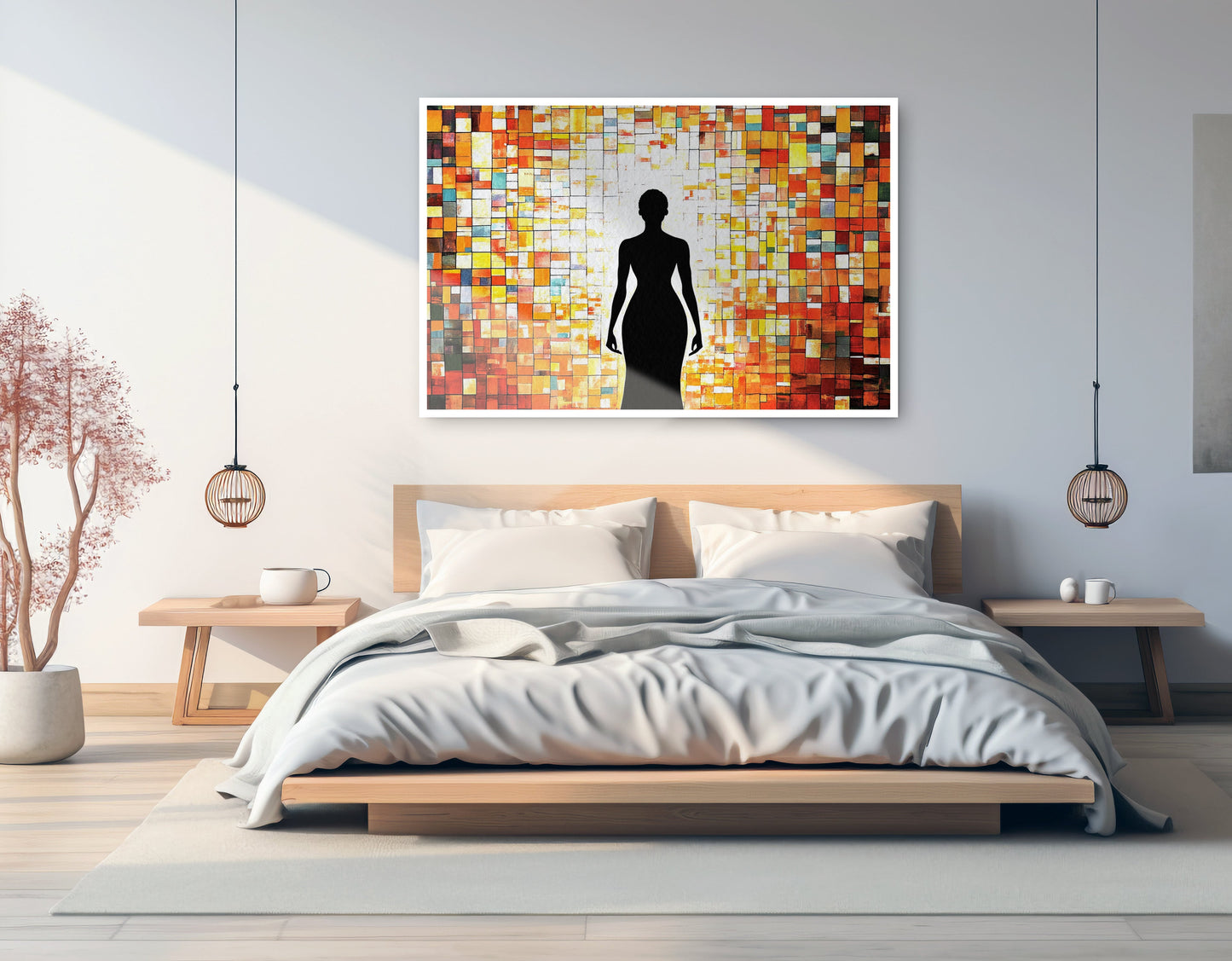 Black Woman Stained Glass African American wall art artwork view