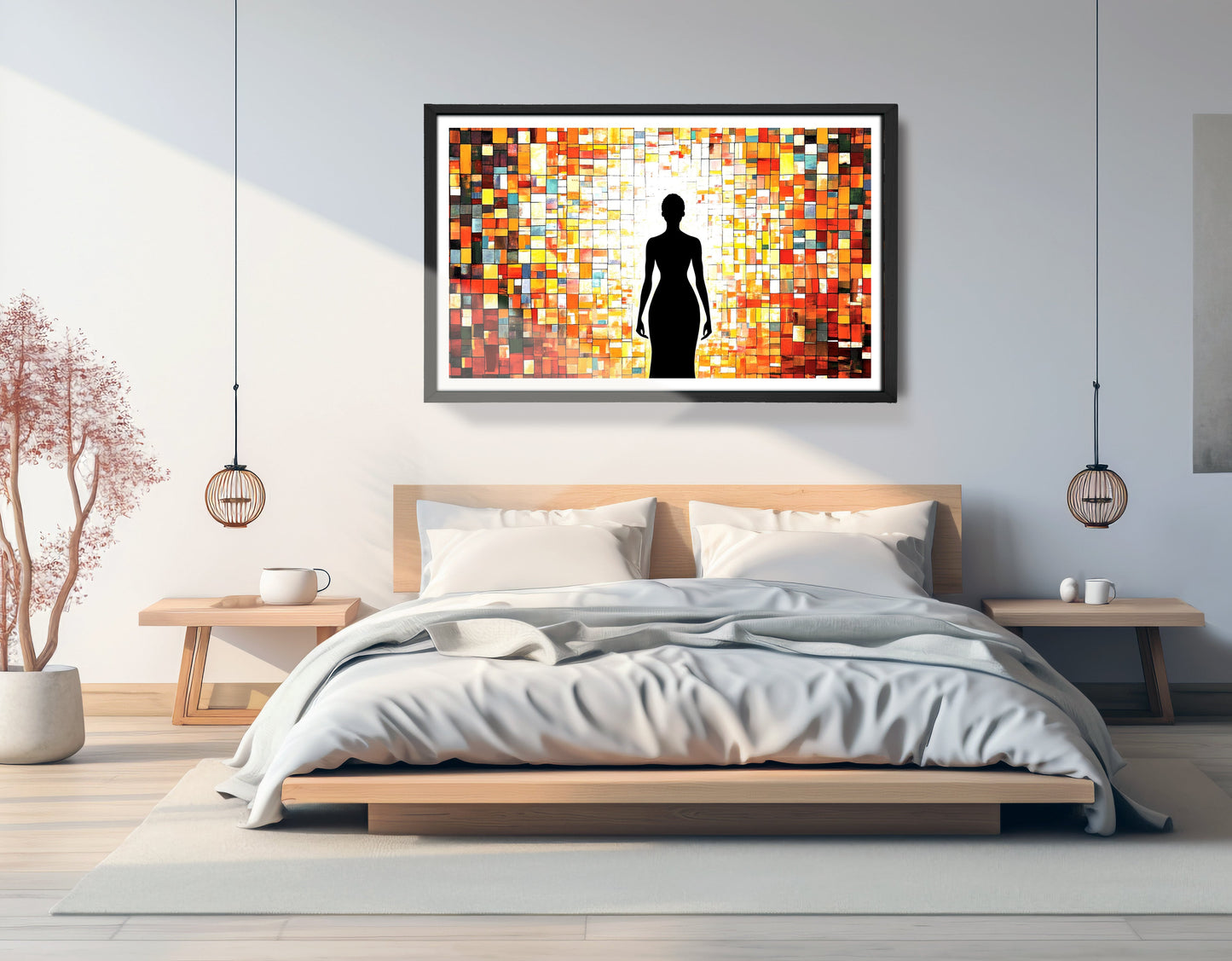 Black Woman Stained Glass African American wall art view 69