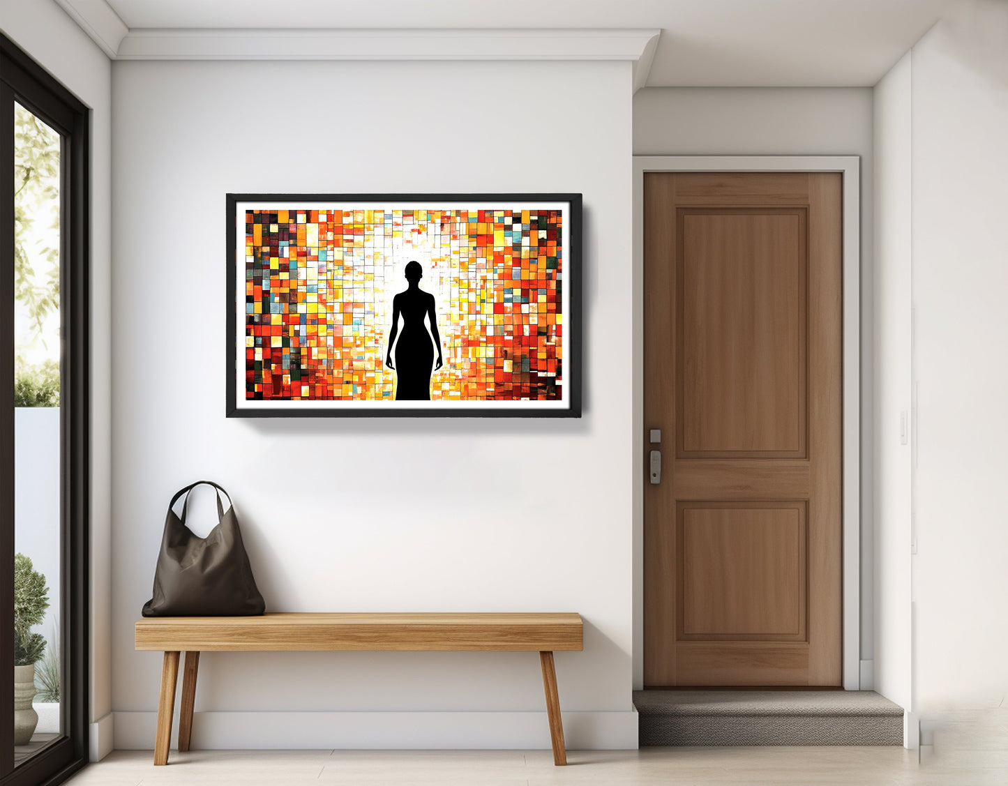 Black Woman Stained Glass African American wall art view 71