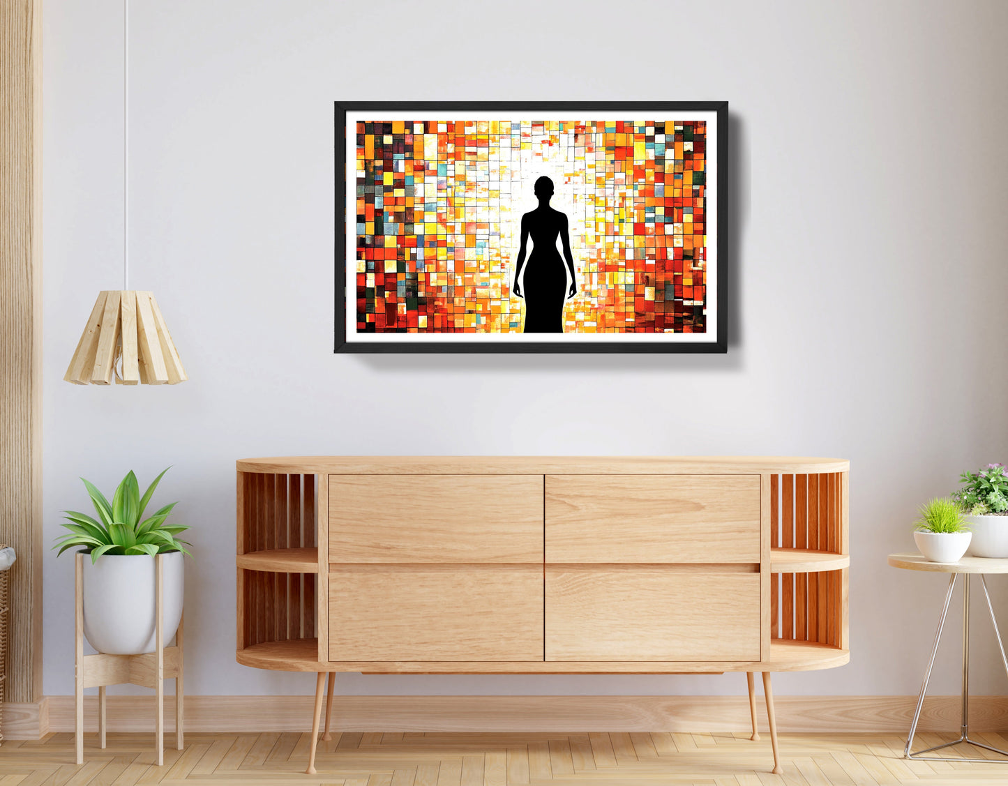 Black Woman Stained Glass African American wall art view 68