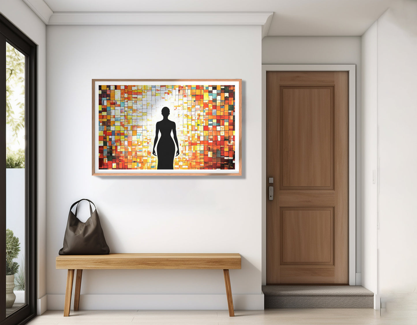 Black Woman Stained Glass African American wall art view 83