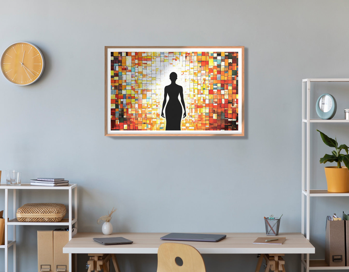 Black Woman Stained Glass African American wall art view 84