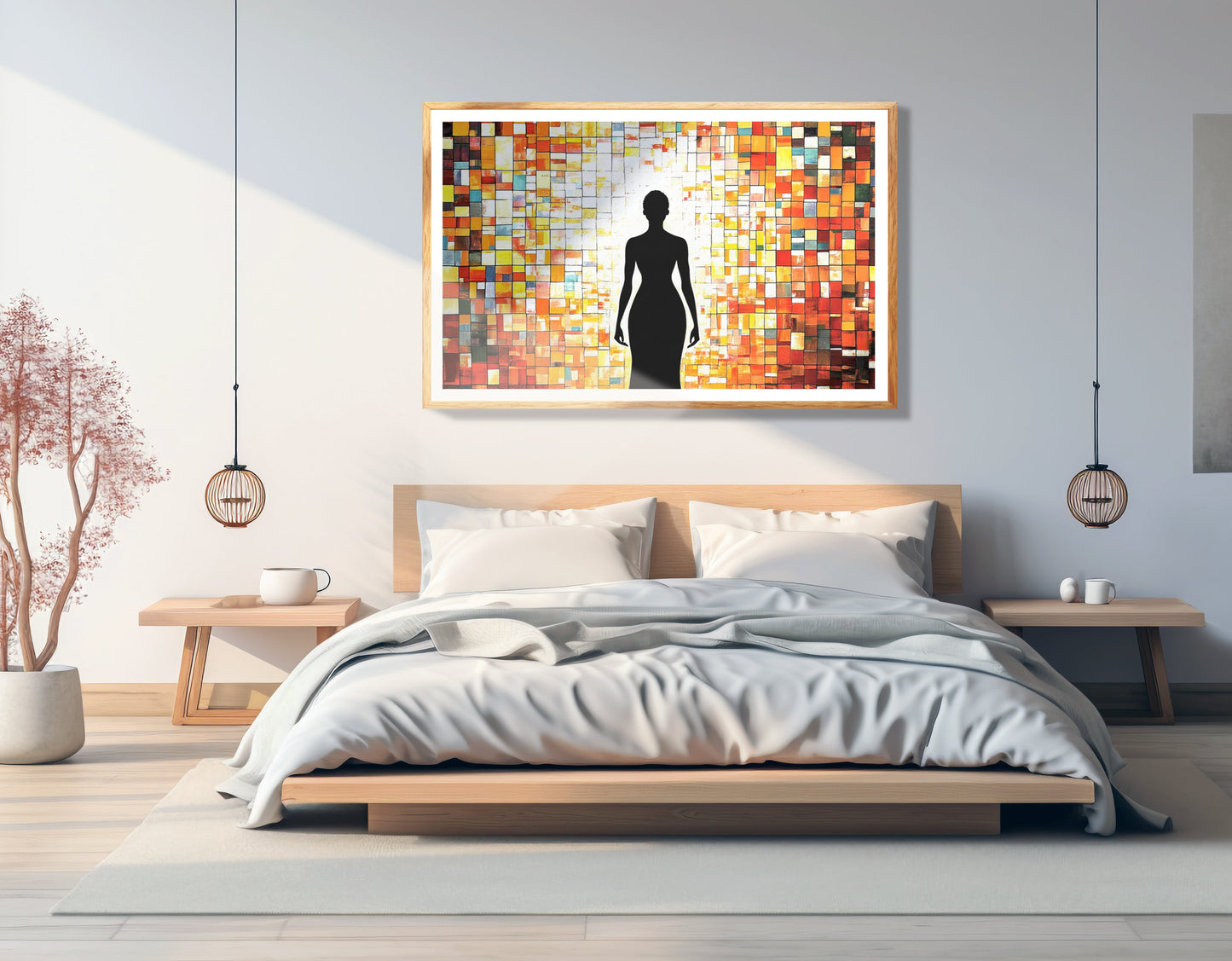 Black Woman Stained Glass African American wall art view 75