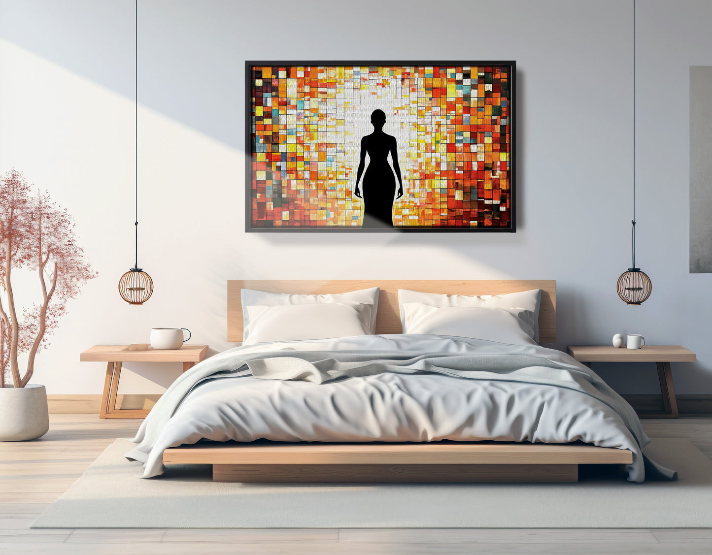 Black Woman Stained Glass African American wall art view 27