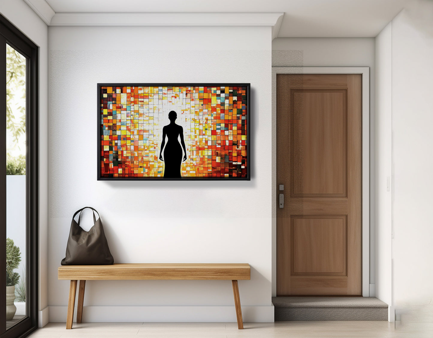 Black Woman Stained Glass African American wall art view 29