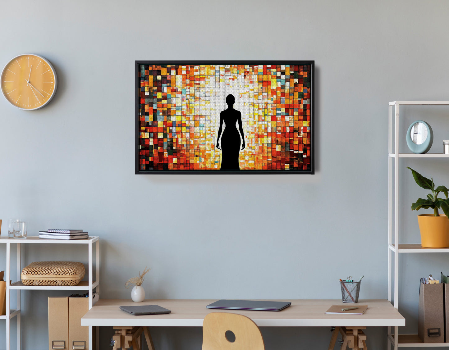 Black Woman Stained Glass African American wall art view 30