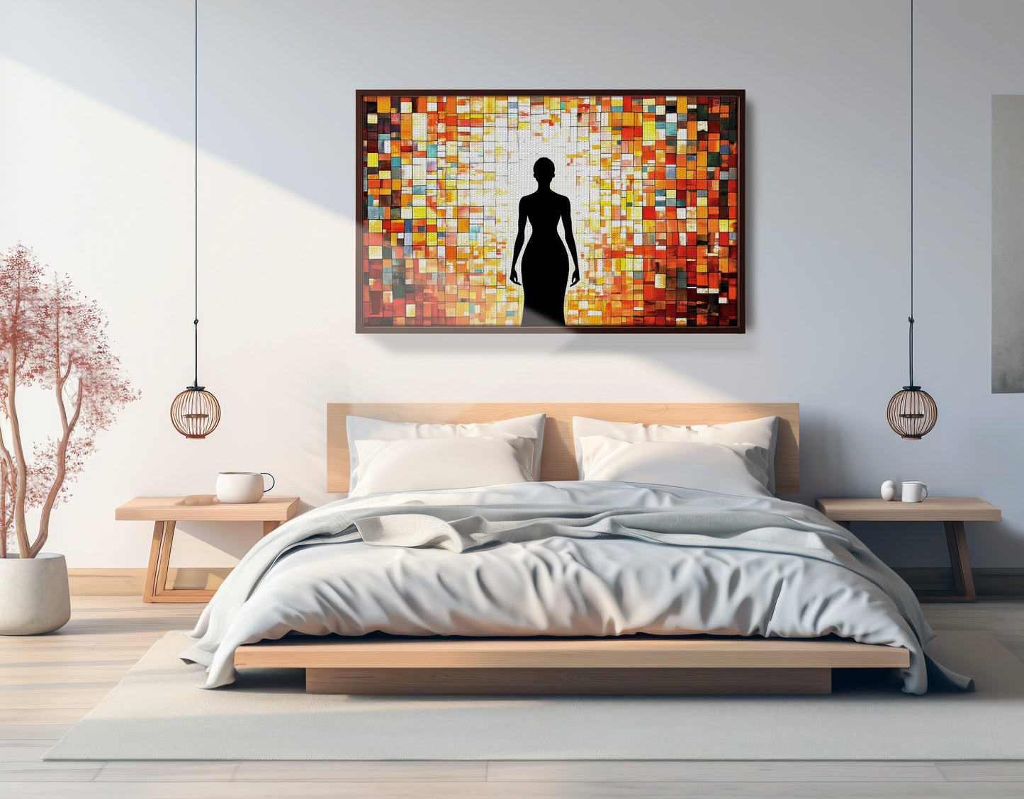 Black Woman Stained Glass African American wall art view 33