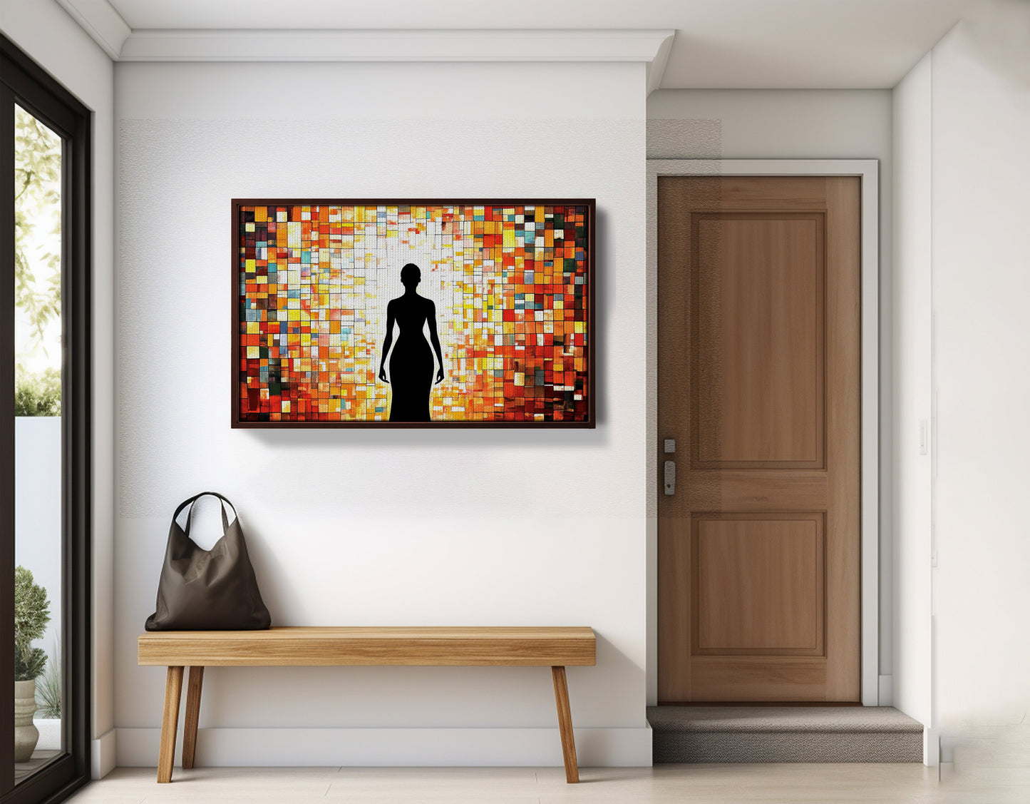 Black Woman Stained Glass African American wall art view 35
