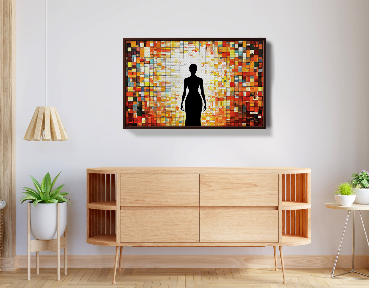 Black Woman Stained Glass African American wall art view 32