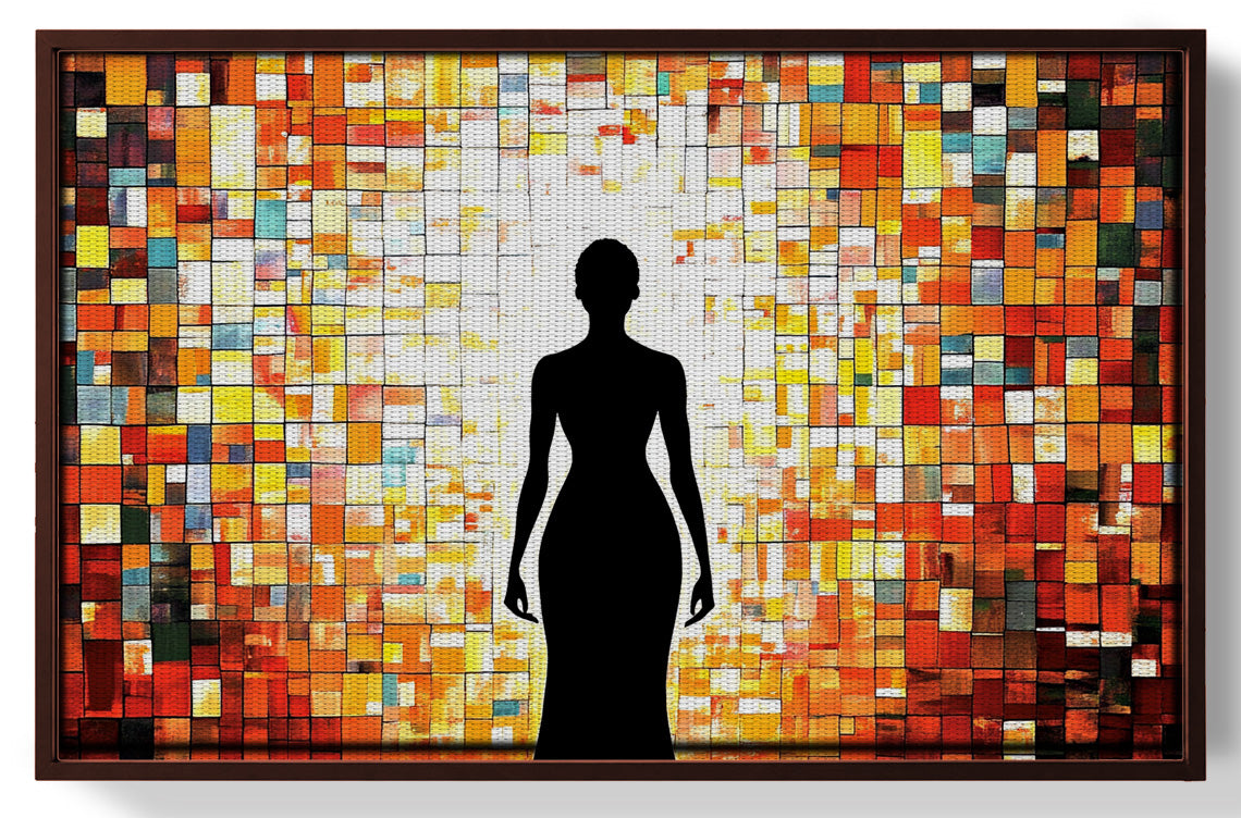 Black Woman Stained Glass African American wall art view 31