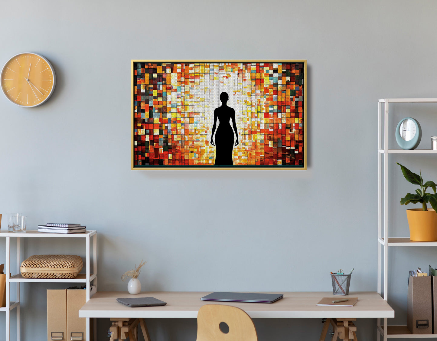 Black Woman Stained Glass African American wall art view 42