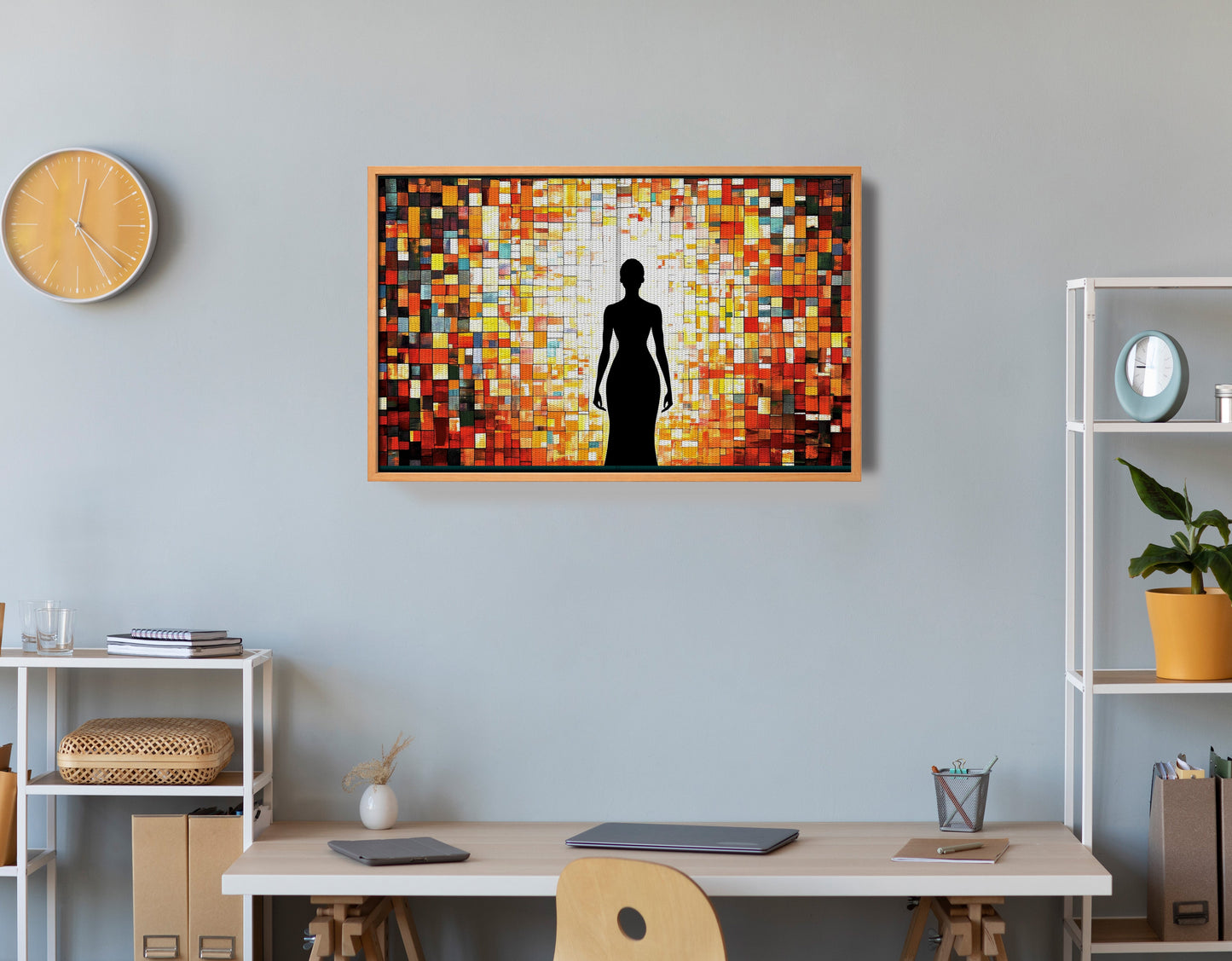 Black Woman Stained Glass African American wall art view 48