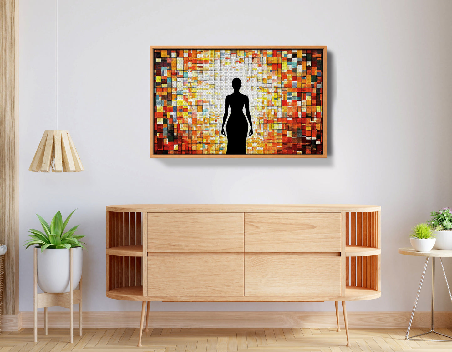 Black Woman Stained Glass African American wall art view 44