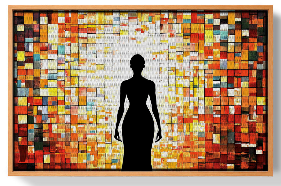 Black Woman Stained Glass African American wall art view 43