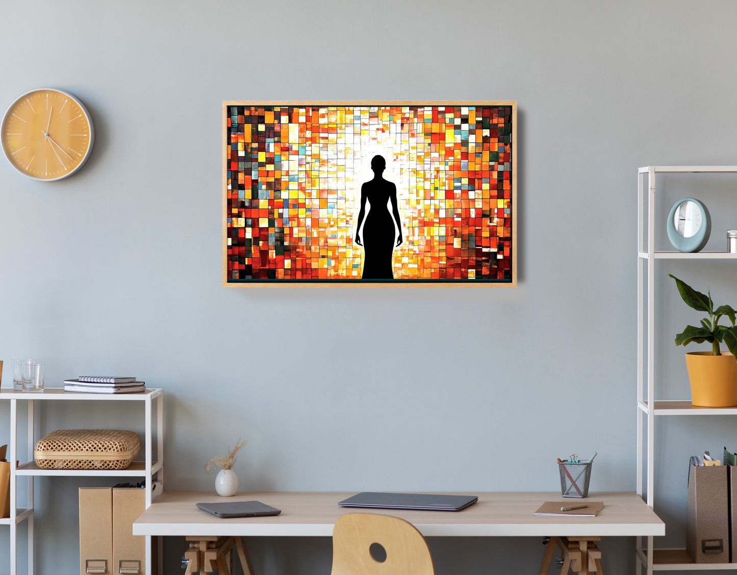 Black Woman Stained Glass African American wall art view 54