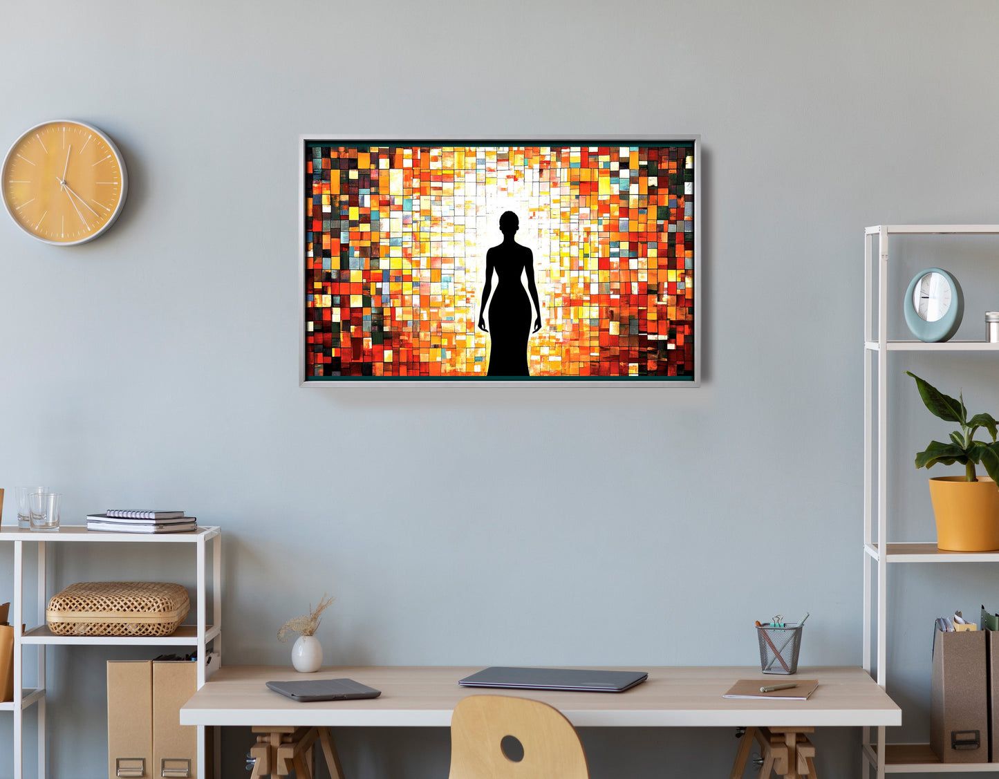 Black Woman Stained Glass African American wall art view 60