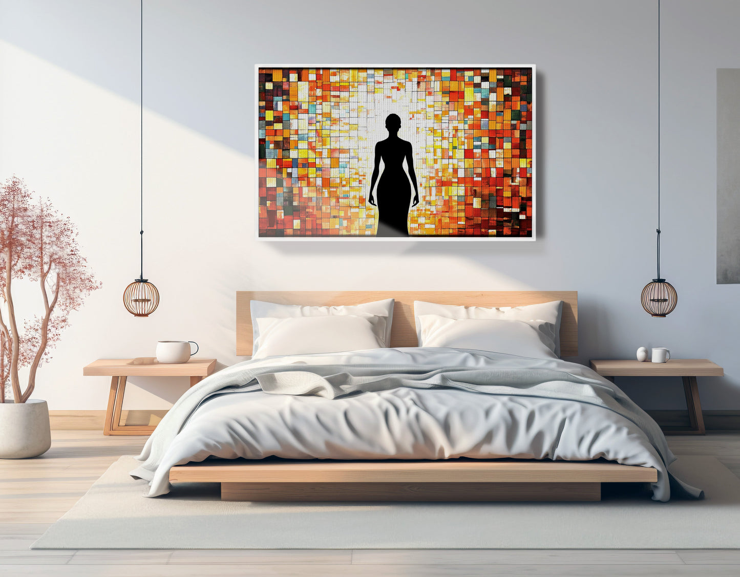 Black Woman Stained Glass African American wall art view 63