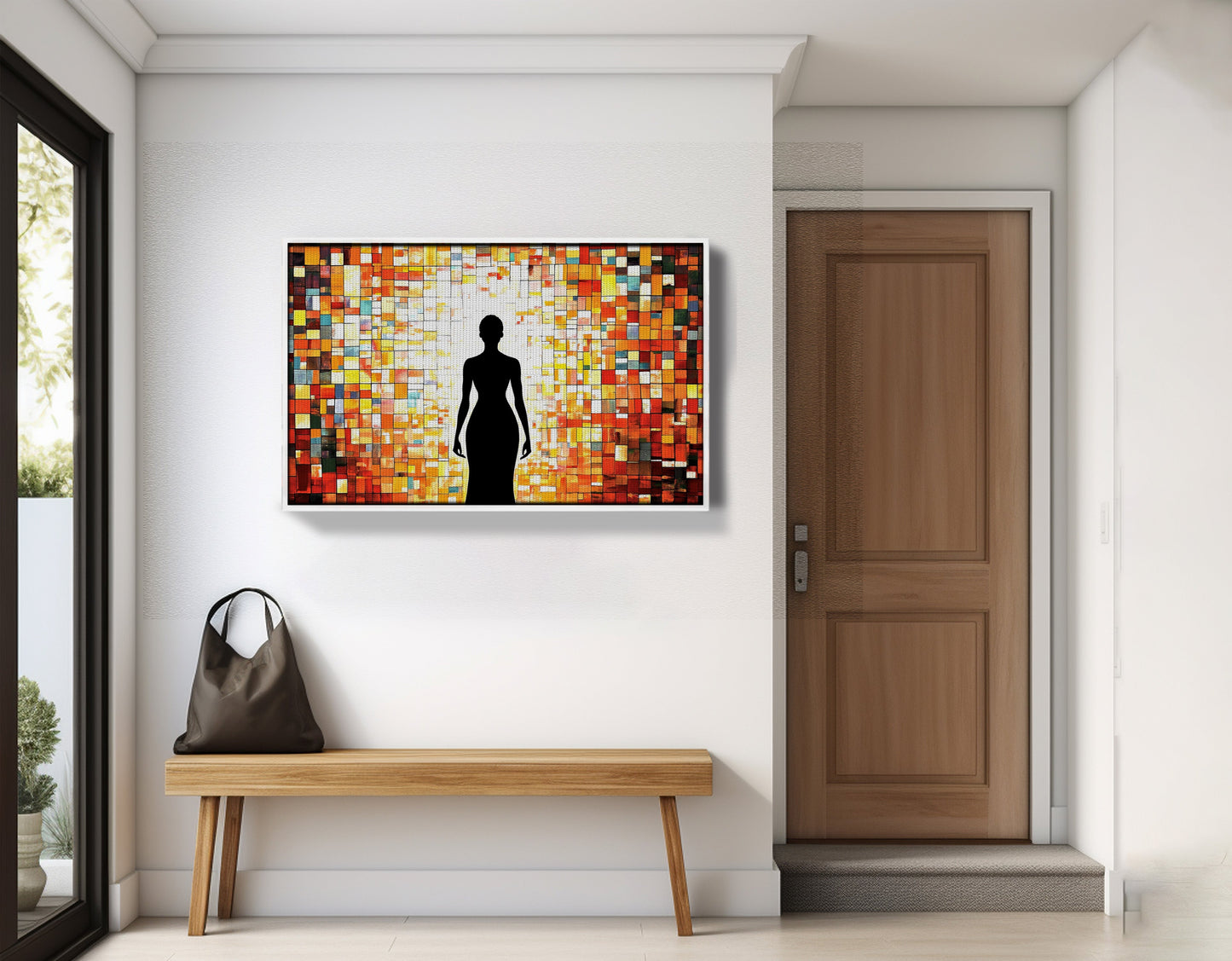 Black Woman Stained Glass African American wall art view 65