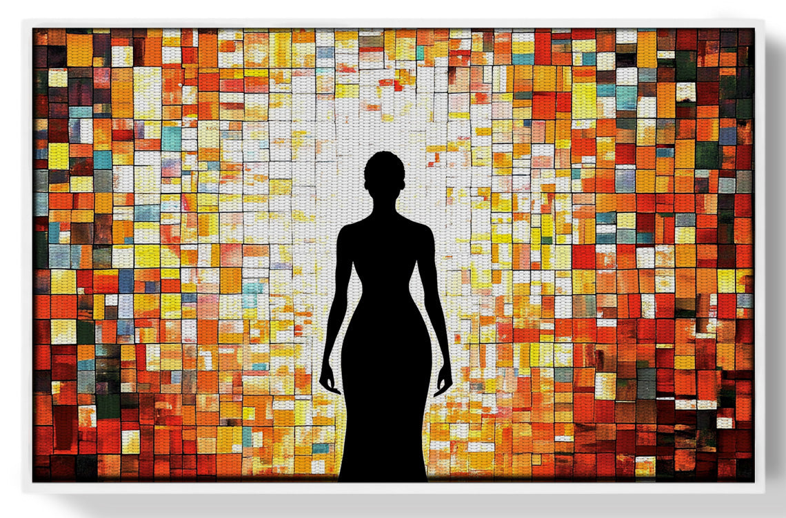Black Woman Stained Glass African American wall art view 61