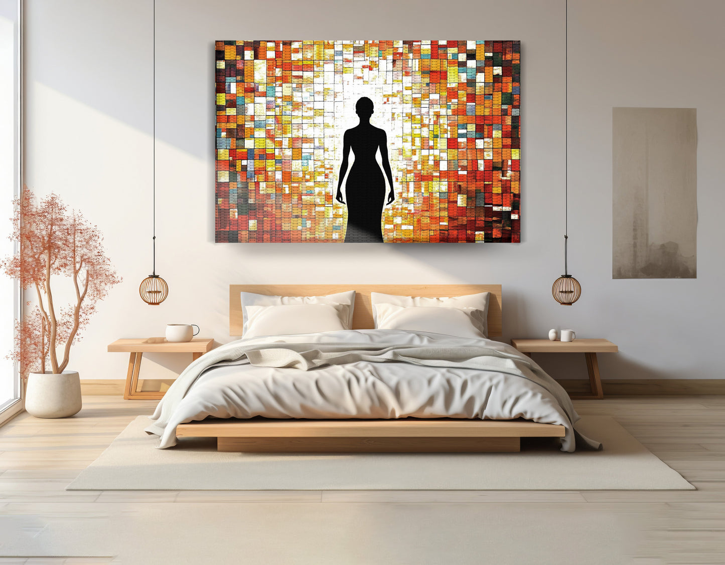 Black Woman Stained Glass African American wall art view 15