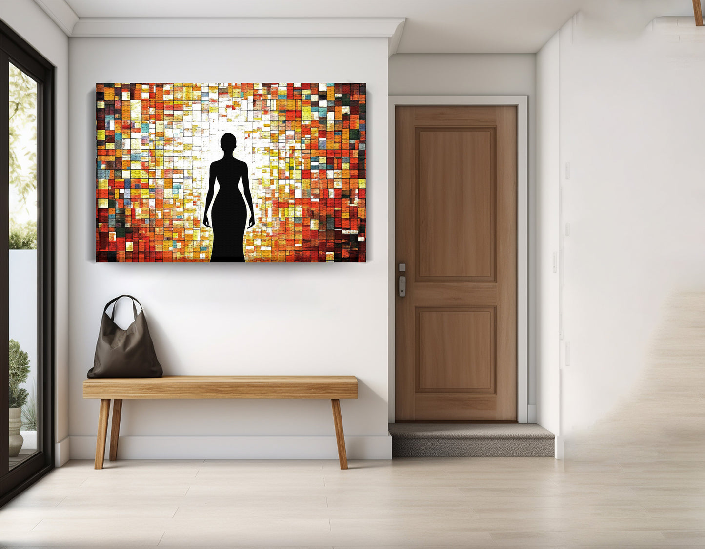 Black Woman Stained Glass African American wall art view 17