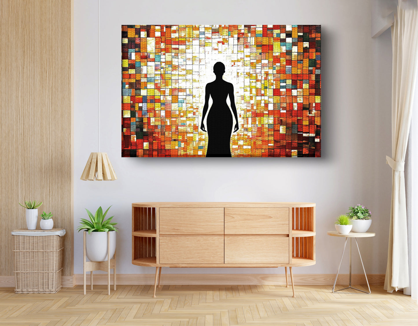 Black Woman Stained Glass African American wall art view 14