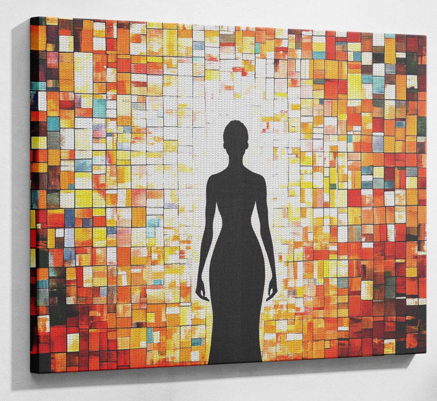 Black Woman Stained Glass African American wall art view 13
