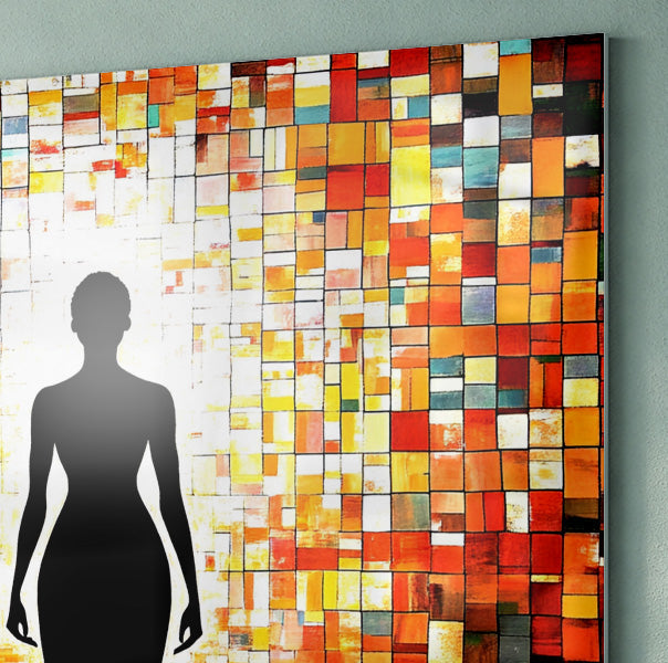 Black Woman Stained Glass African American wall art view 22
