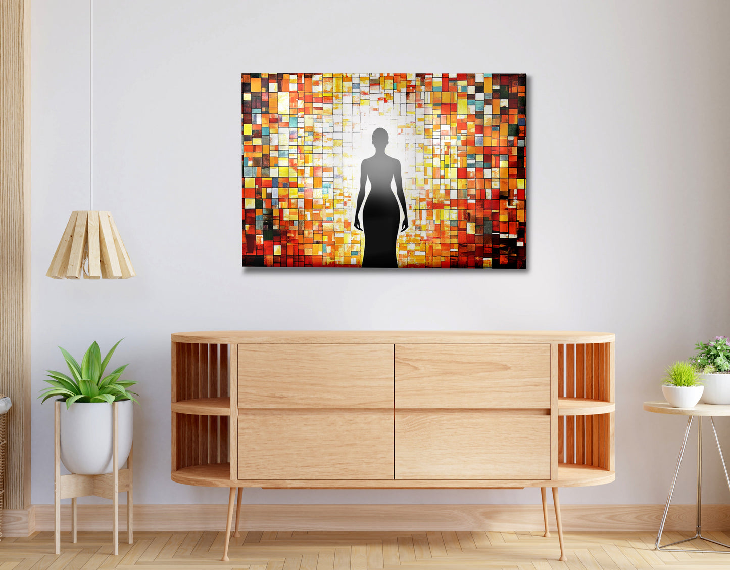 Black Woman Stained Glass African American wall art view 20