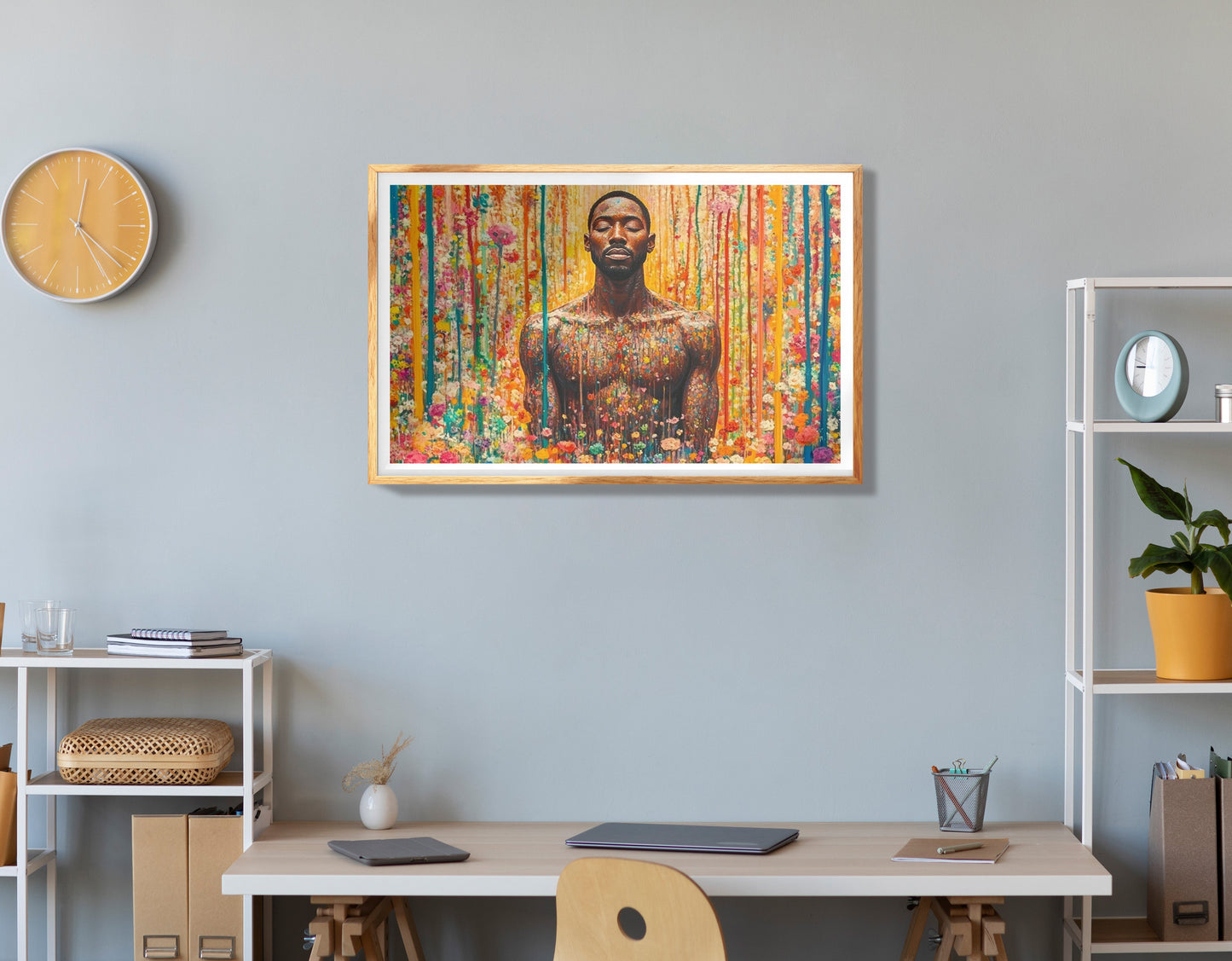 Black Woman Indoor Garden African American wall art view 78