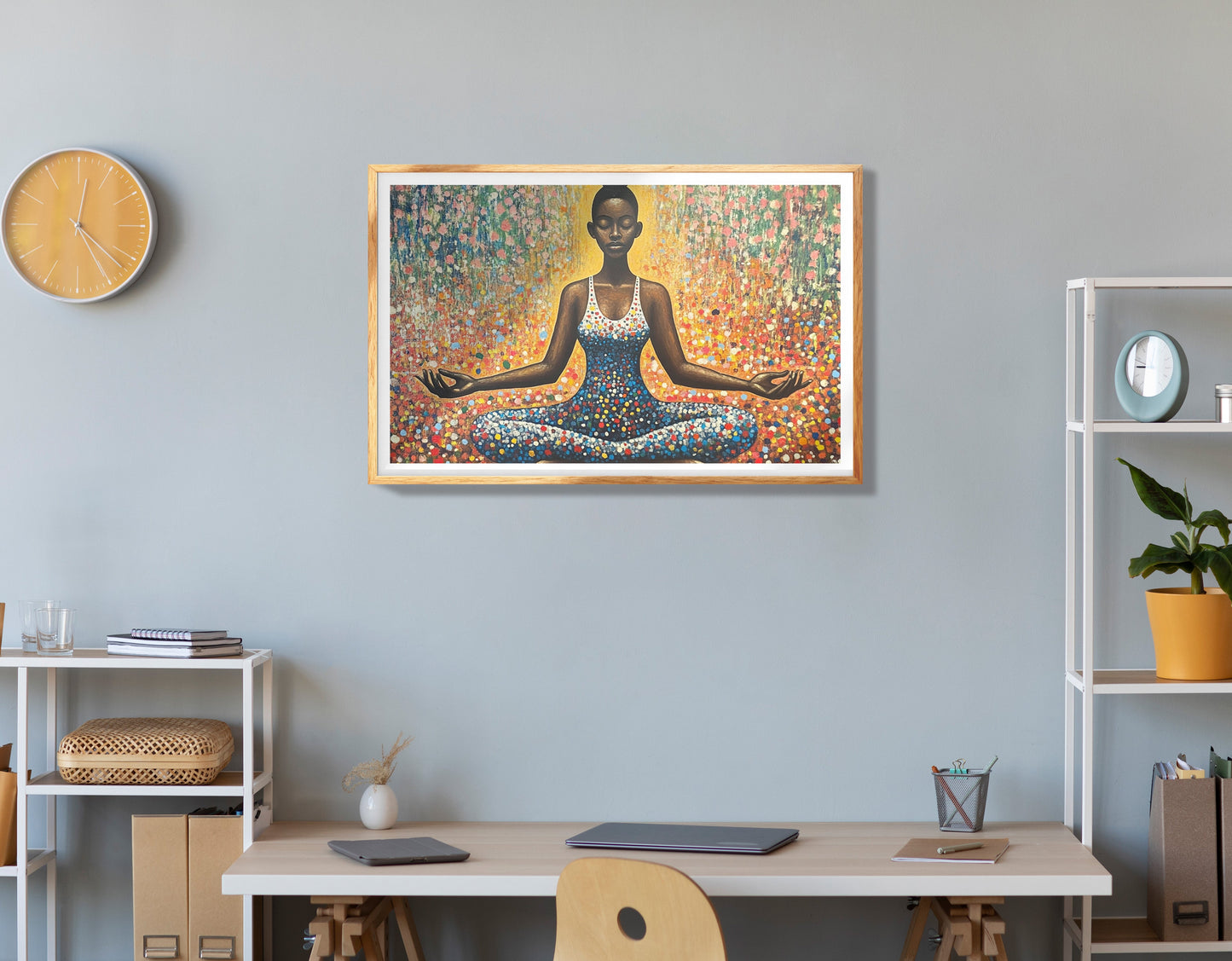 Black Girl Sunburst Black children wall art view 78