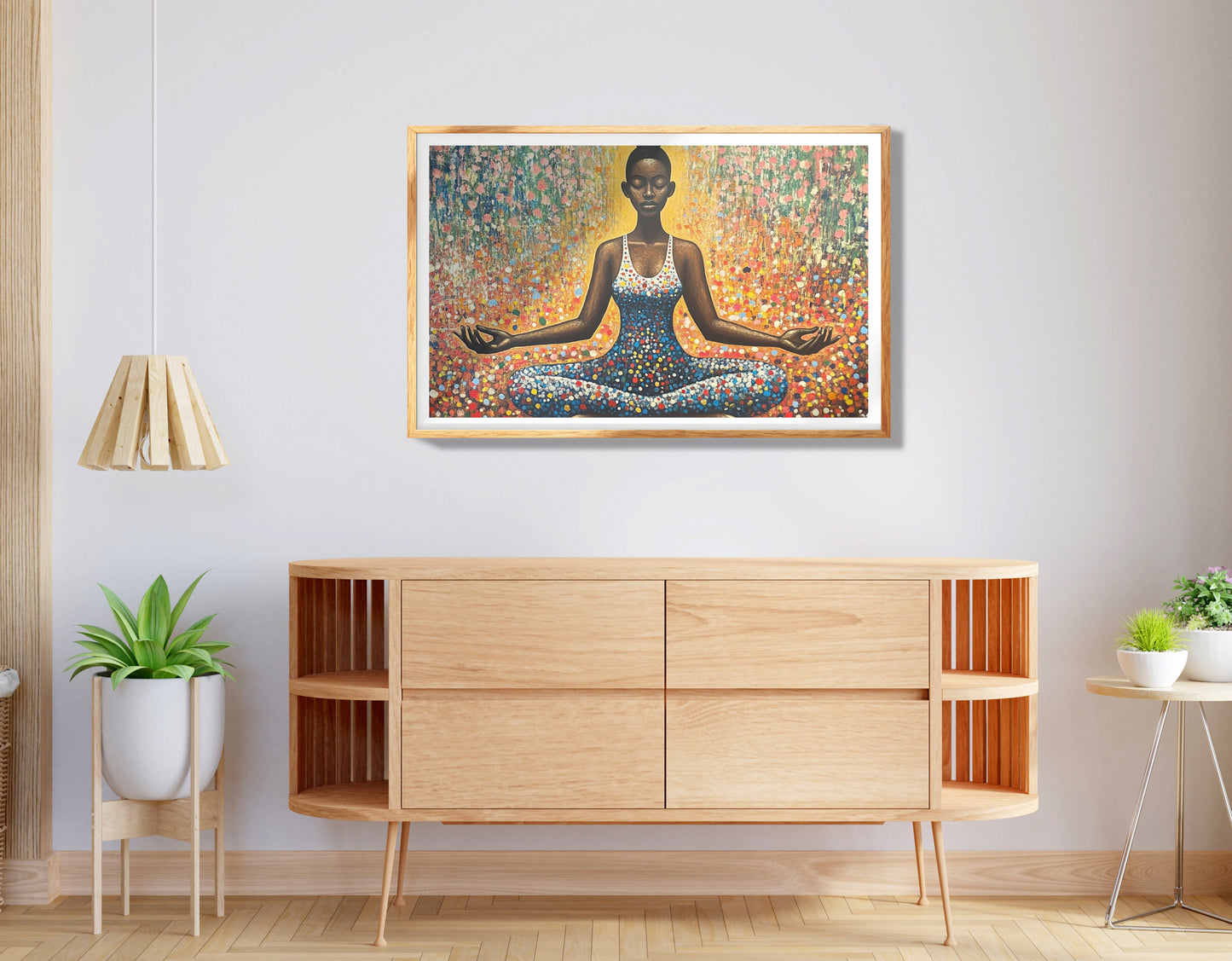 Black Girl Sunburst Black children wall art view 74