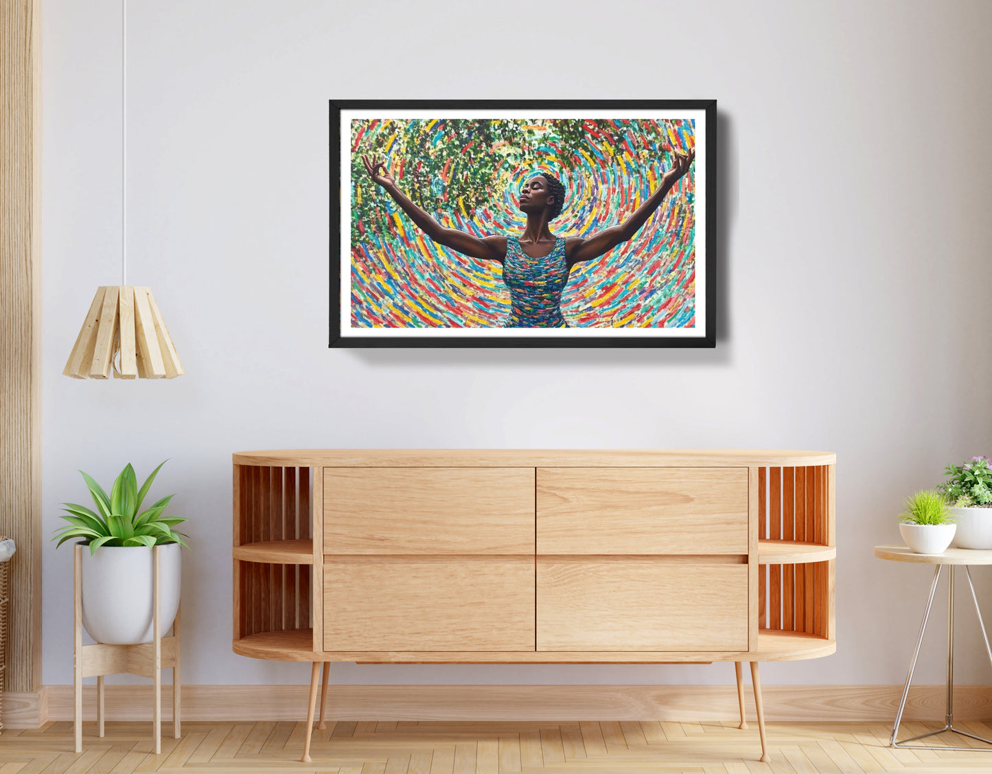 Black Woman Colorful Abstract African American wall art view 68