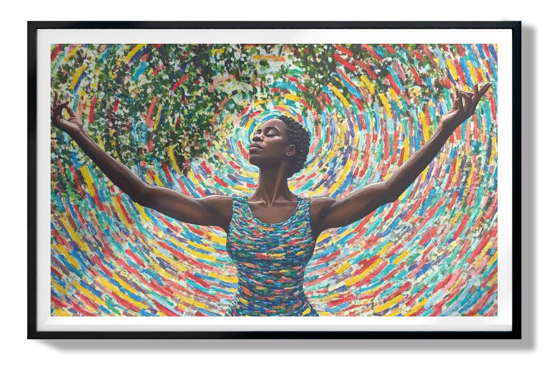 Black Woman Colorful Abstract African American wall art view 67