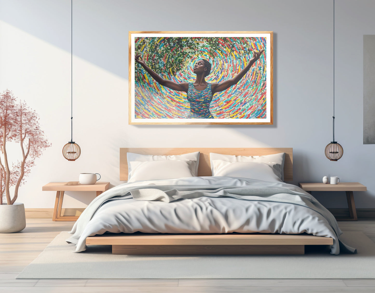 Black Woman Colorful Abstract African American wall art view 75