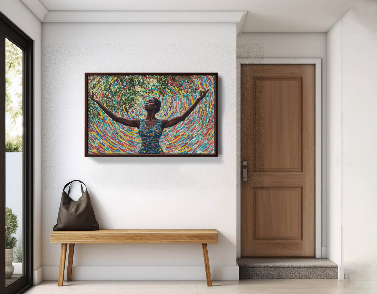 Black Woman Colorful Abstract African American wall art view 35