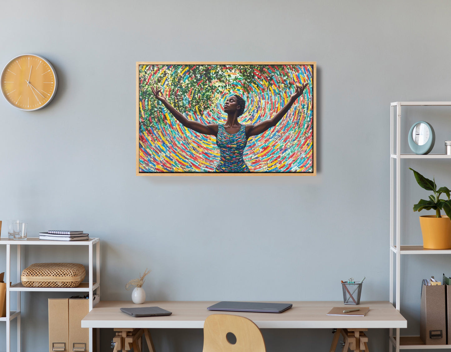 Black Woman Colorful Abstract African American wall art view 54