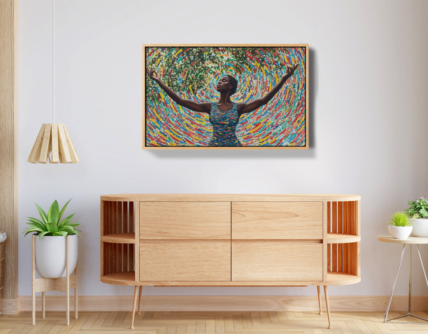 Black Woman Colorful Abstract African American wall art view 50