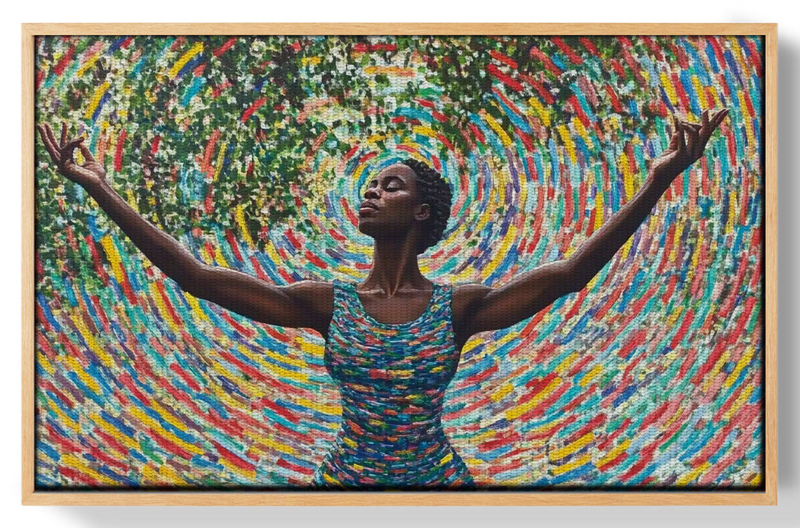 Black Woman Colorful Abstract African American wall art view 49