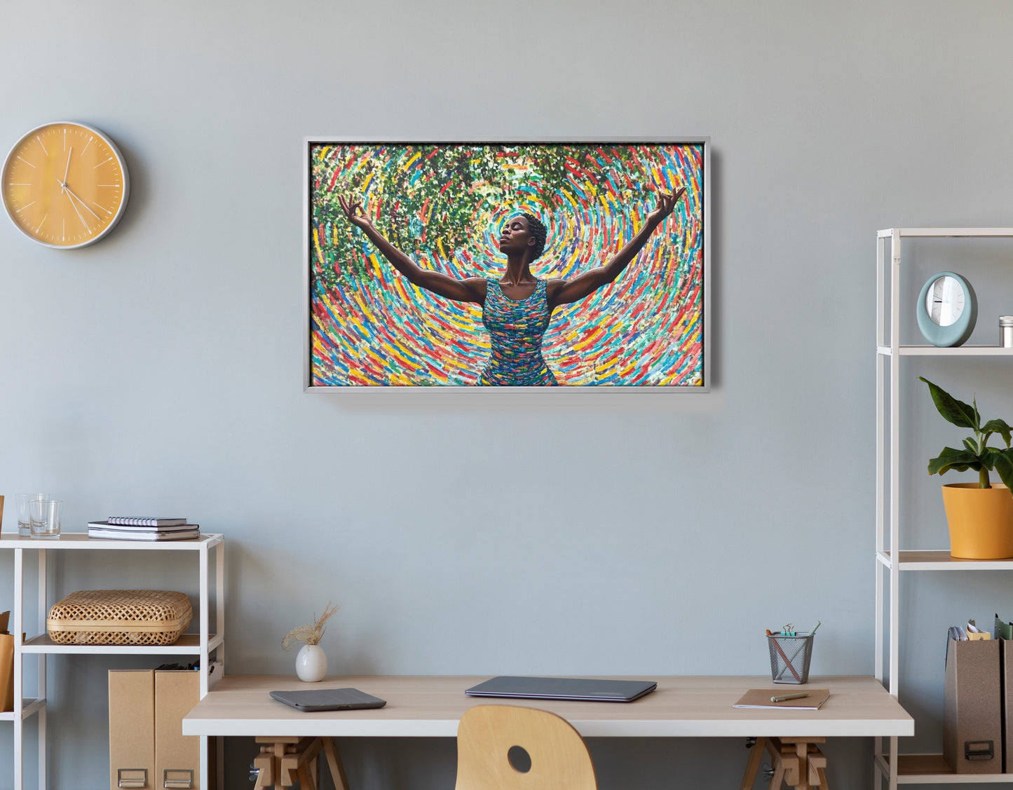 Black Woman Colorful Abstract African American wall art view 60