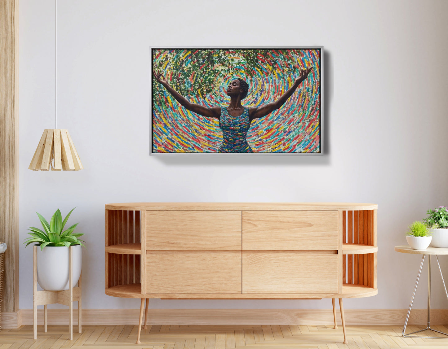 Black Woman Colorful Abstract African American wall art view 56