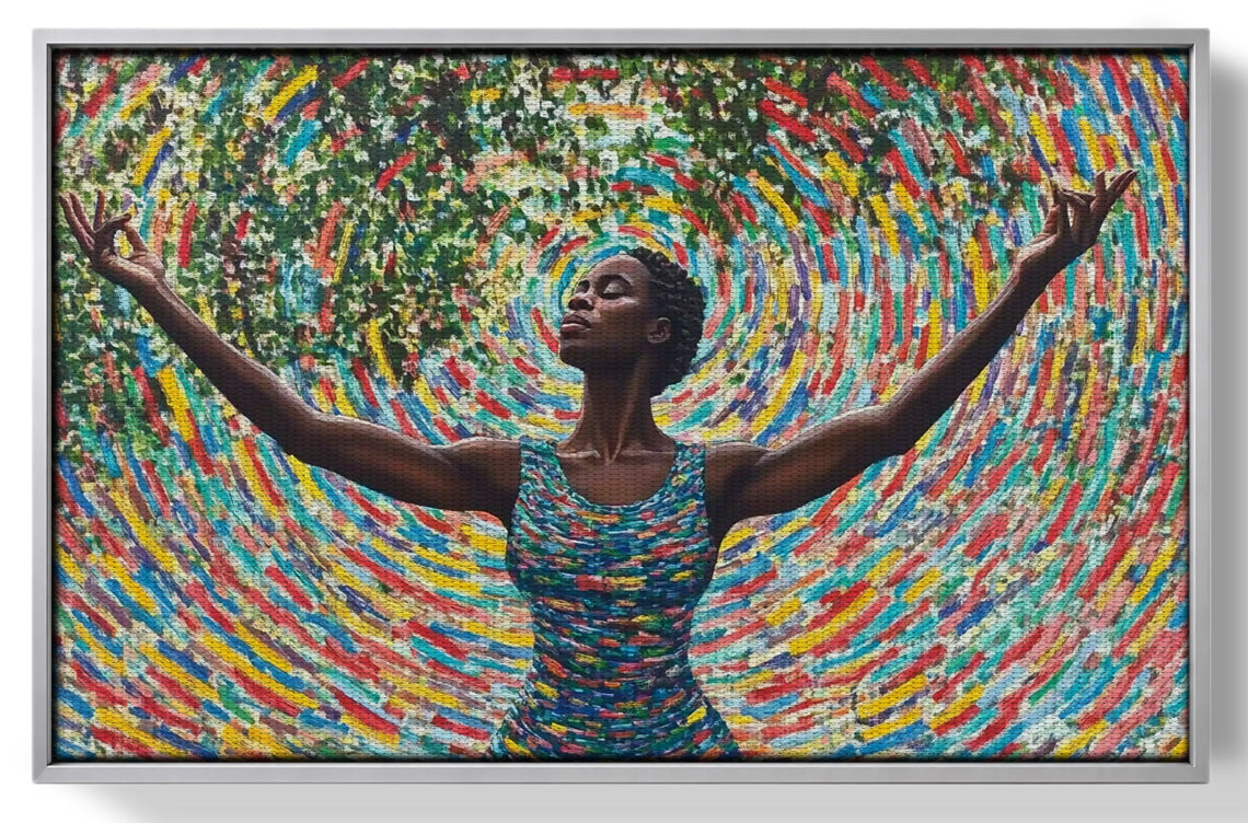 Black Woman Colorful Abstract African American wall art view 55