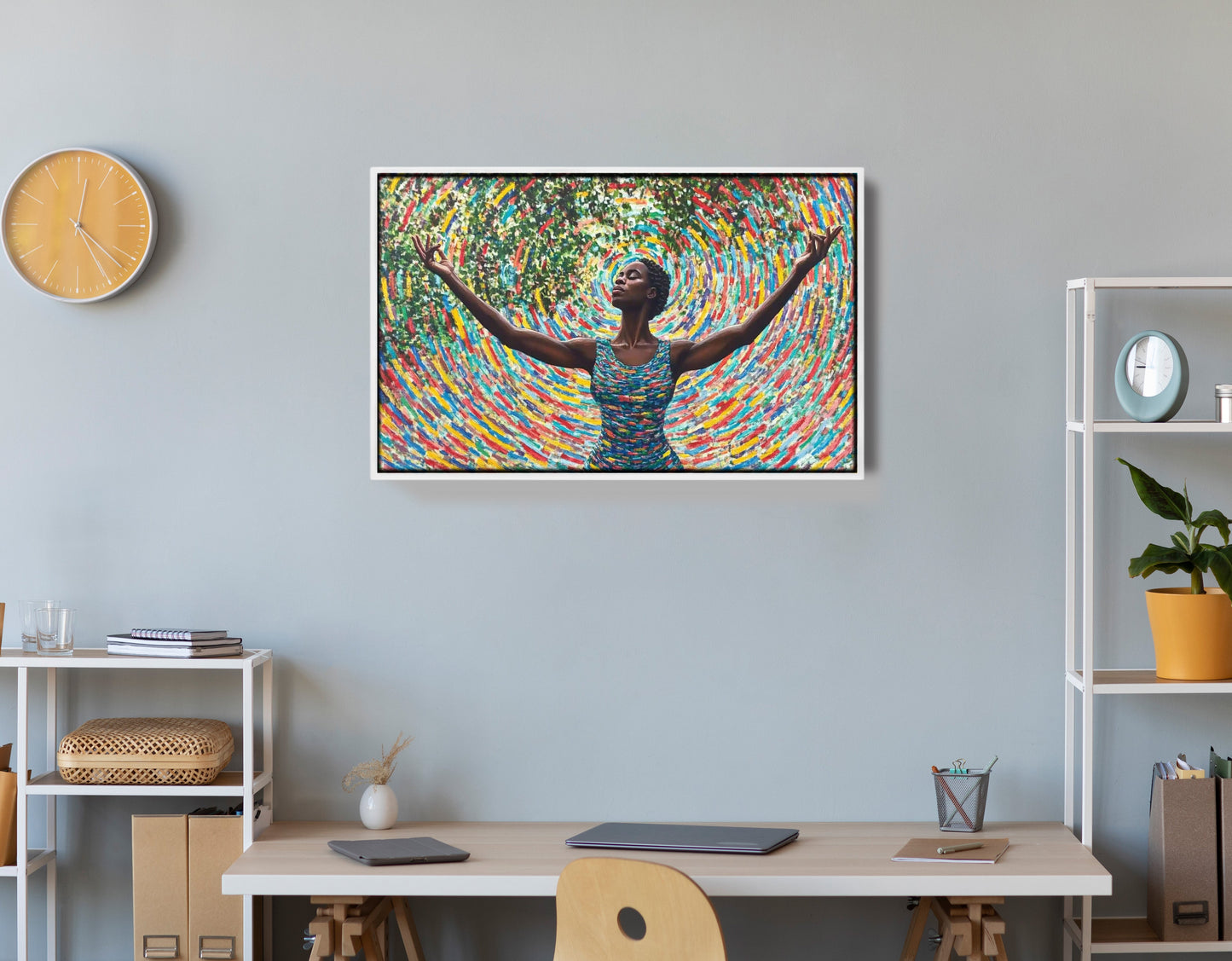 Black Woman Colorful Abstract African American wall art view 66