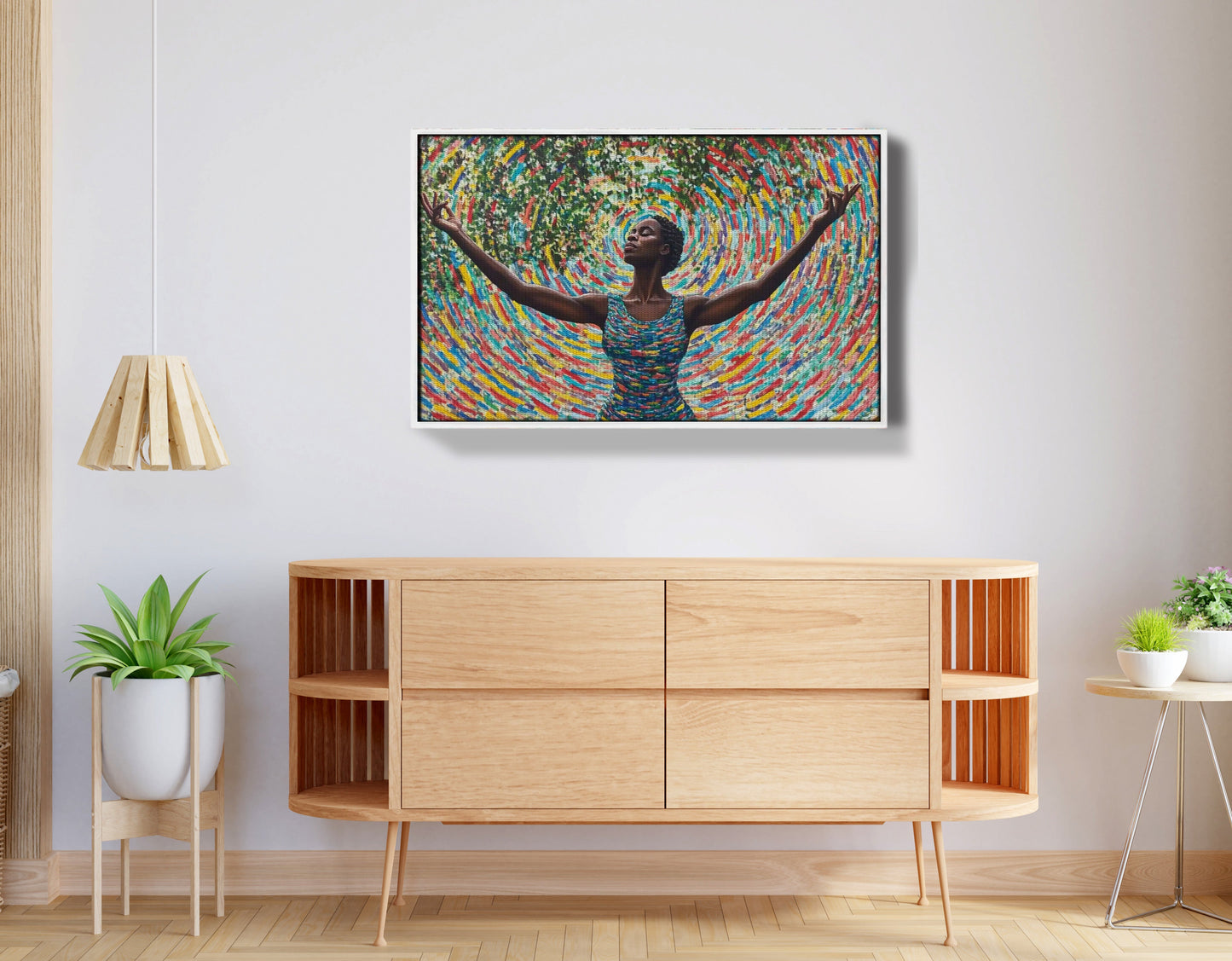 Black Woman Colorful Abstract African American wall art view 62