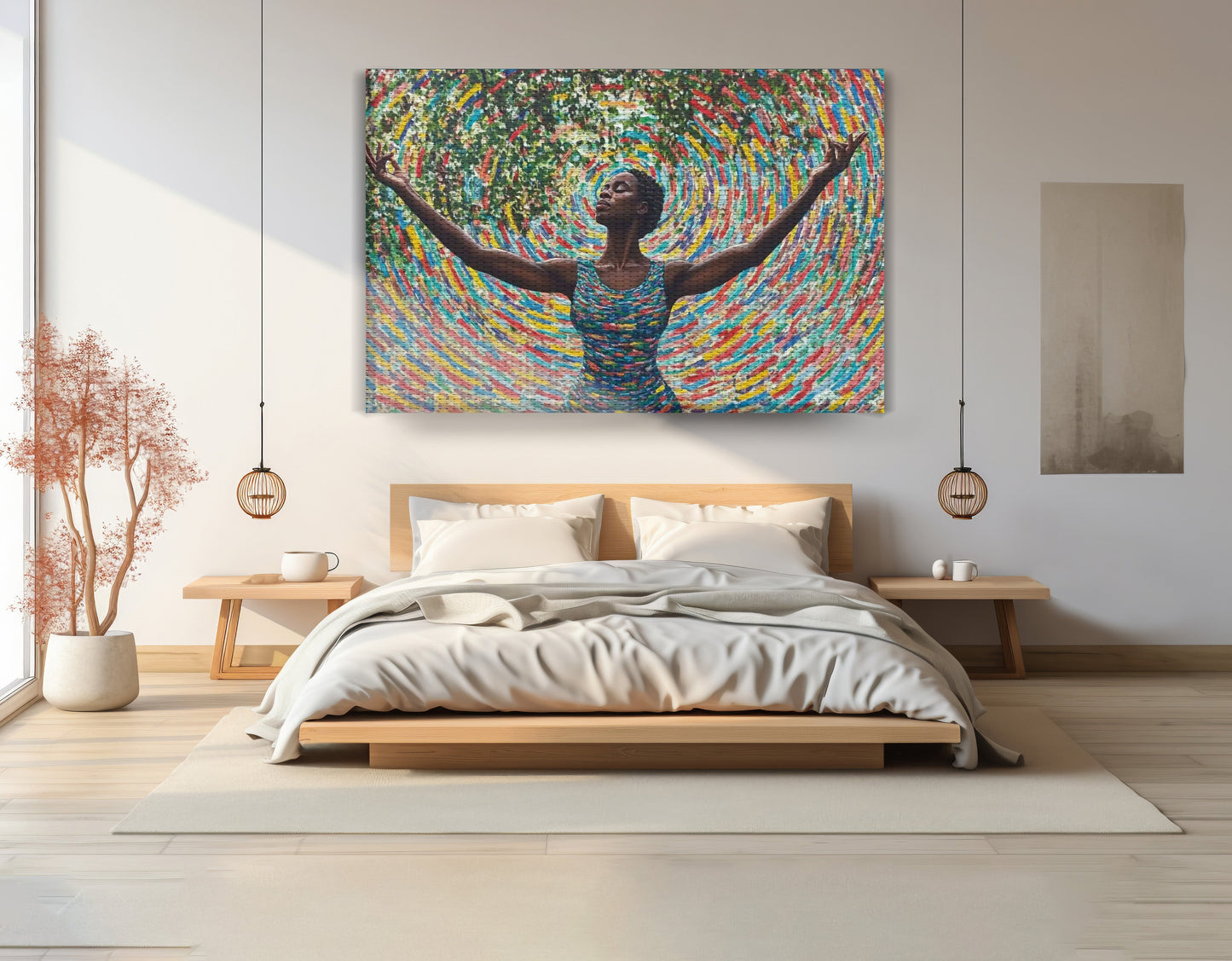 Black Woman Colorful Abstract African American wall art view 15